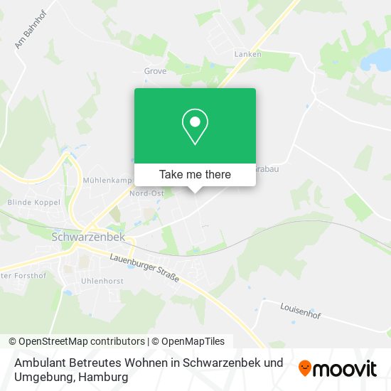 Карта Ambulant Betreutes Wohnen in Schwarzenbek und Umgebung