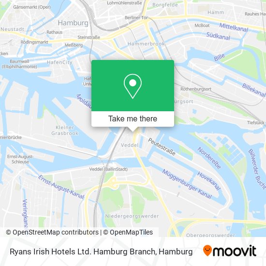 Ryans Irish Hotels Ltd. Hamburg Branch map