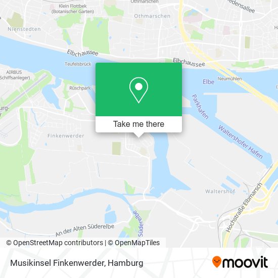 Musikinsel Finkenwerder map