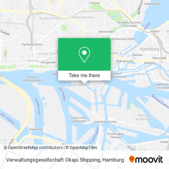 Verwaltungsgesellschaft Okapi Shipping map