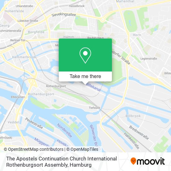 The Apostels Continuation Church International Rothenburgsort Assembly map