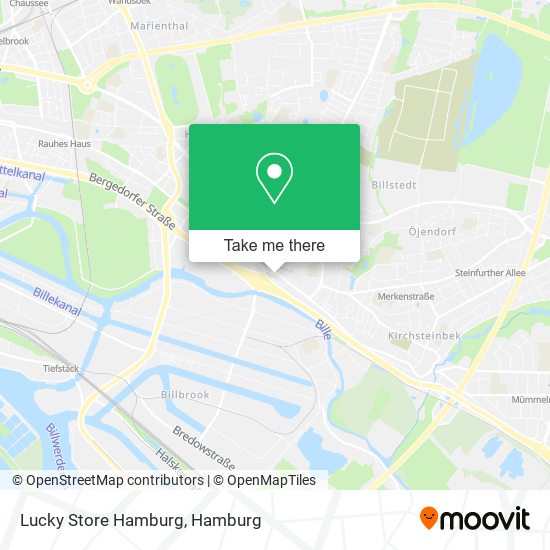 Lucky Store Hamburg map