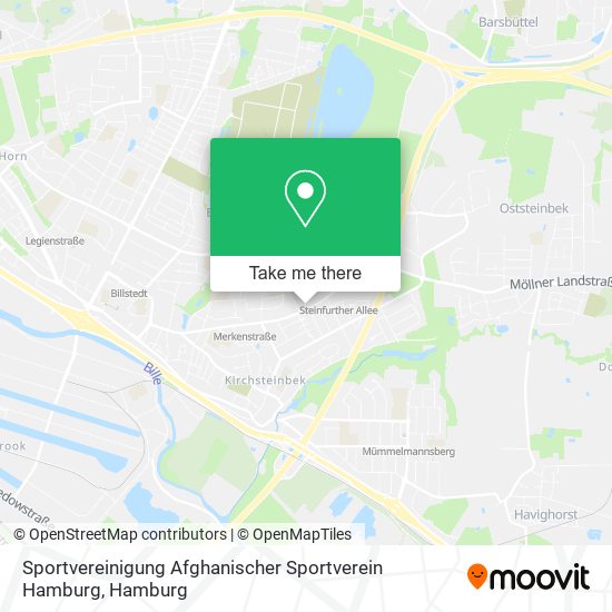 Карта Sportvereinigung Afghanischer Sportverein Hamburg