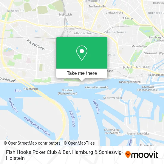 Карта Fish Hooks Poker Club & Bar