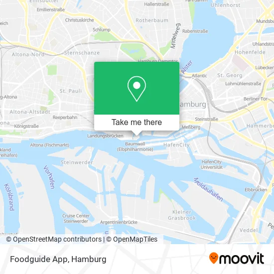 Карта Foodguide App