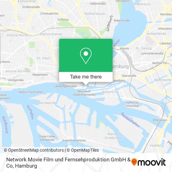 Карта Network Movie Film und Fernsehproduktion GmbH & Co