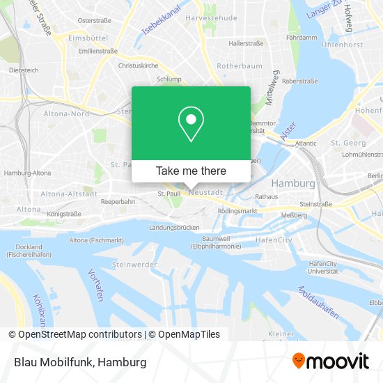 Blau Mobilfunk map