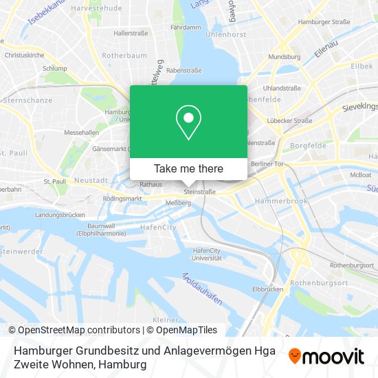 Hamburger Grundbesitz und Anlagevermögen Hga Zweite Wohnen map