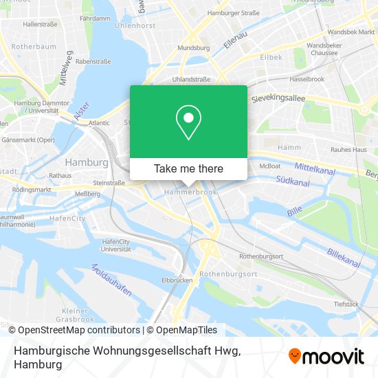 Hamburgische Wohnungsgesellschaft Hwg map