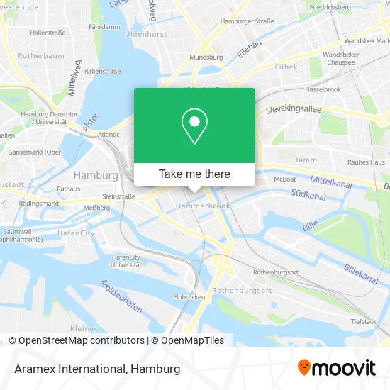 Карта Aramex International