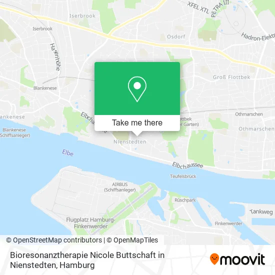 Карта Bioresonanztherapie Nicole Buttschaft in Nienstedten