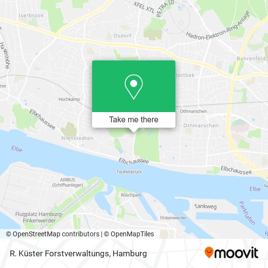 R. Küster Forstverwaltungs map