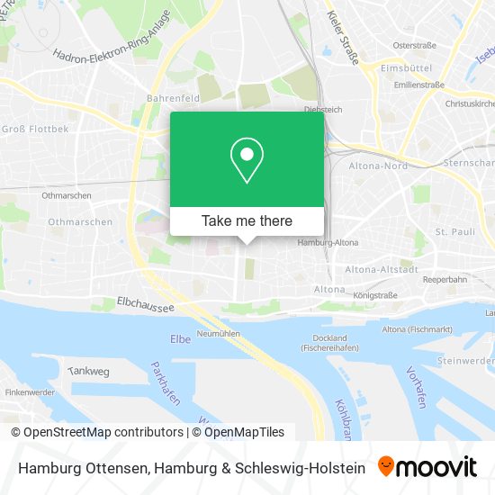 Hamburg Ottensen map