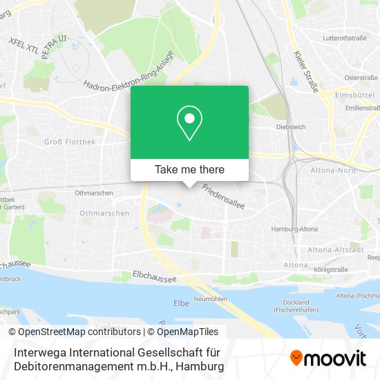 Interwega International Gesellschaft für Debitorenmanagement m.b.H. map