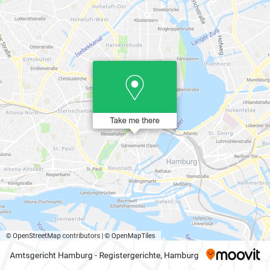 Amtsgericht Hamburg - Registergerichte map