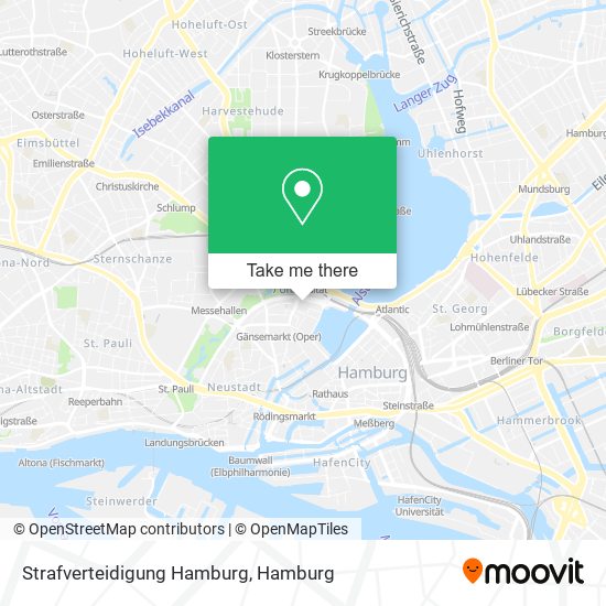 Strafverteidigung Hamburg map