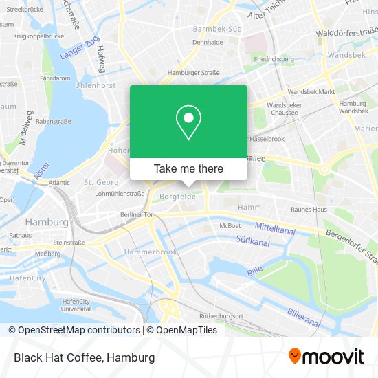 Black Hat Coffee map