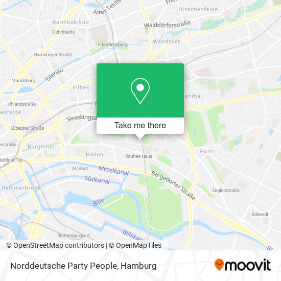 Norddeutsche Party People map