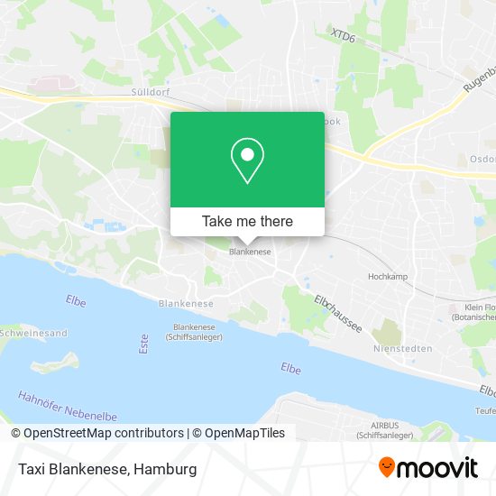 Taxi Blankenese map