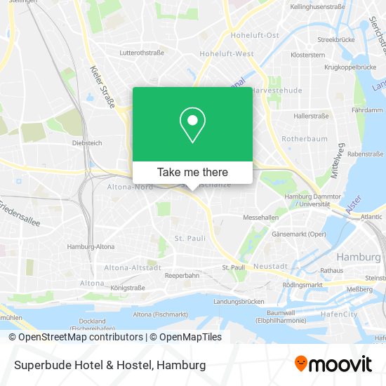 Superbude Hotel & Hostel map