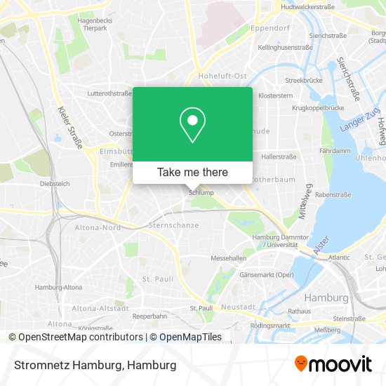 Stromnetz Hamburg map