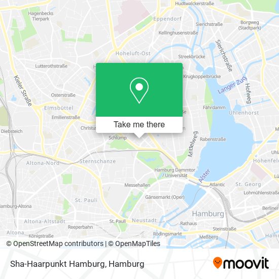 Карта Sha-Haarpunkt Hamburg