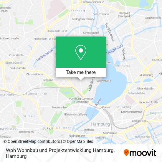 Карта Wph Wohnbau und Projektentwicklung Hamburg