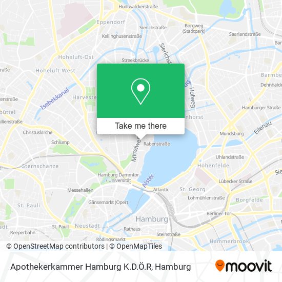 Apothekerkammer Hamburg K.D.Ö.R map