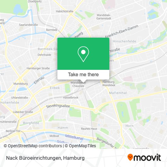 Nack Büroeinrichtungen map