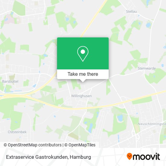 Extraservice Gastrokunden map