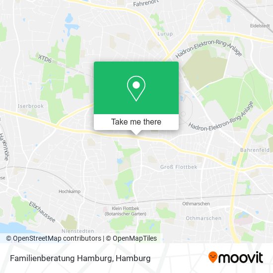 Карта Familienberatung Hamburg