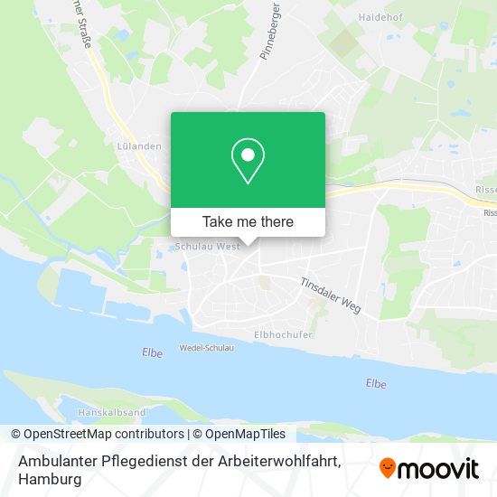 Ambulanter Pflegedienst der Arbeiterwohlfahrt map