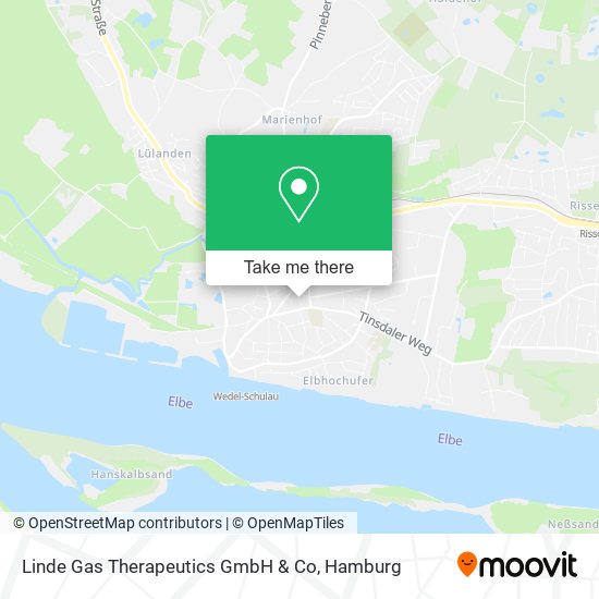 Linde Gas Therapeutics GmbH & Co map