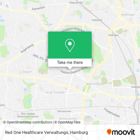 Red One Healthcare Verwaltungs map