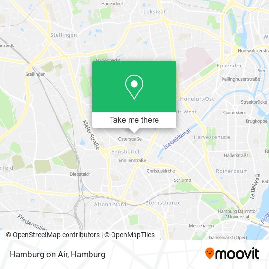 Hamburg on Air map