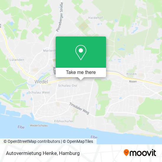 Autovermietung Henke map