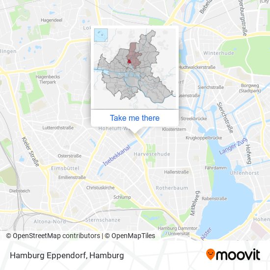 Hamburg Eppendorf map