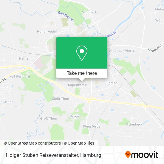 Holger Stüben Reiseveranstalter map