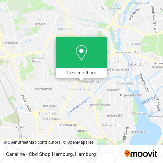 Canaline - Cbd Shop Hamburg map