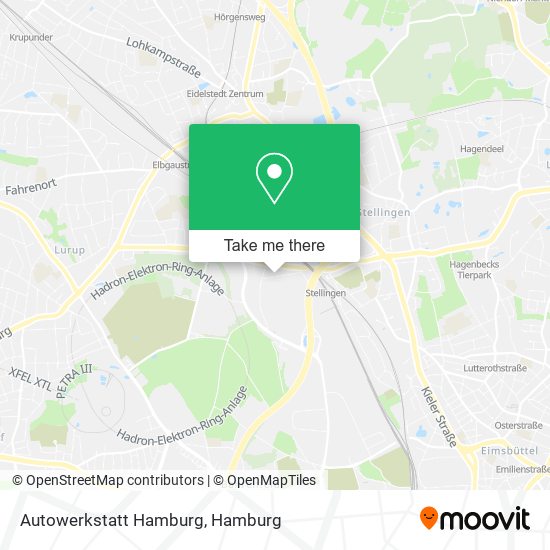 Карта Autowerkstatt Hamburg