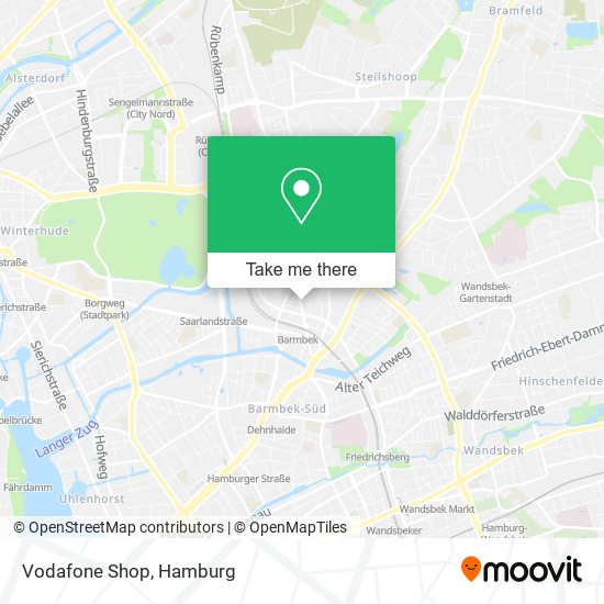 Vodafone Shop map