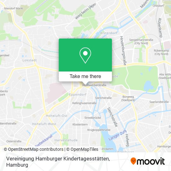 Карта Vereinigung Hamburger Kindertagesstätten