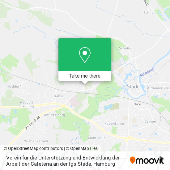Verein für die Unterstützung und Entwicklung der Arbeit der Cafeteria an der Igs Stade map