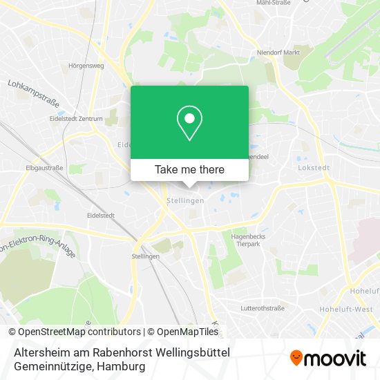 Altersheim am Rabenhorst Wellingsbüttel Gemeinnützige map