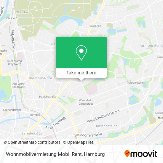 Wohnmobilvermietung Mobil Rent map