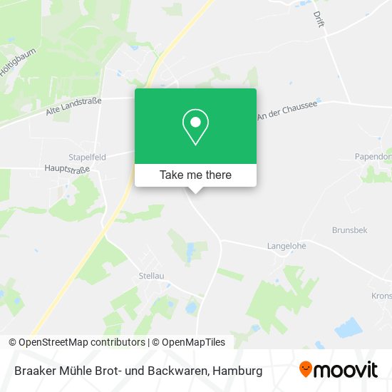 Braaker Mühle Brot- und Backwaren map