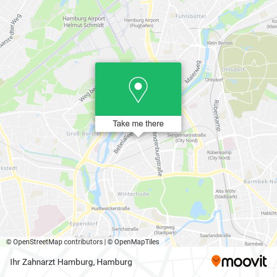 Ihr Zahnarzt Hamburg map