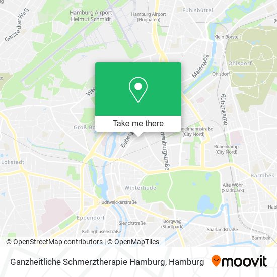 Ganzheitliche Schmerztherapie Hamburg map