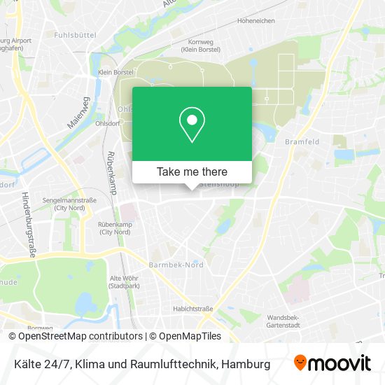 Kälte 24 / 7, Klima und Raumlufttechnik map