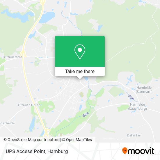 UPS Access Point map